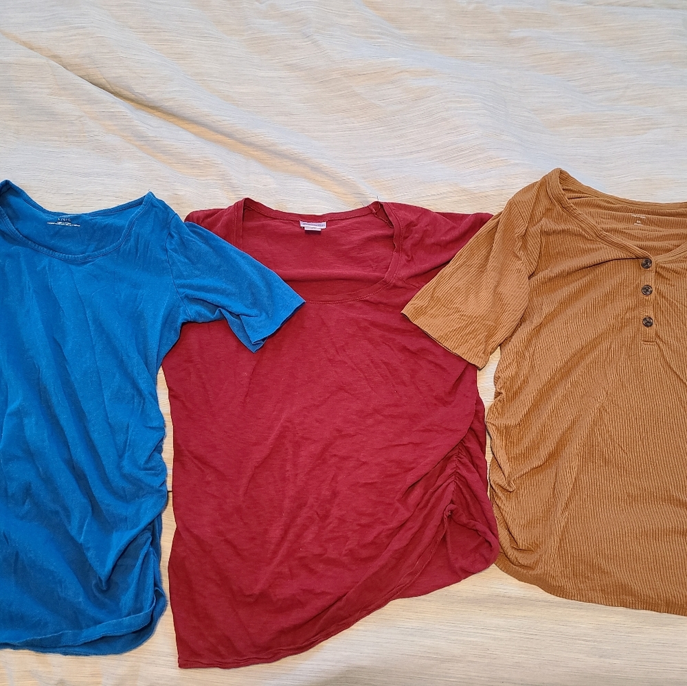 Three maternity tshirts